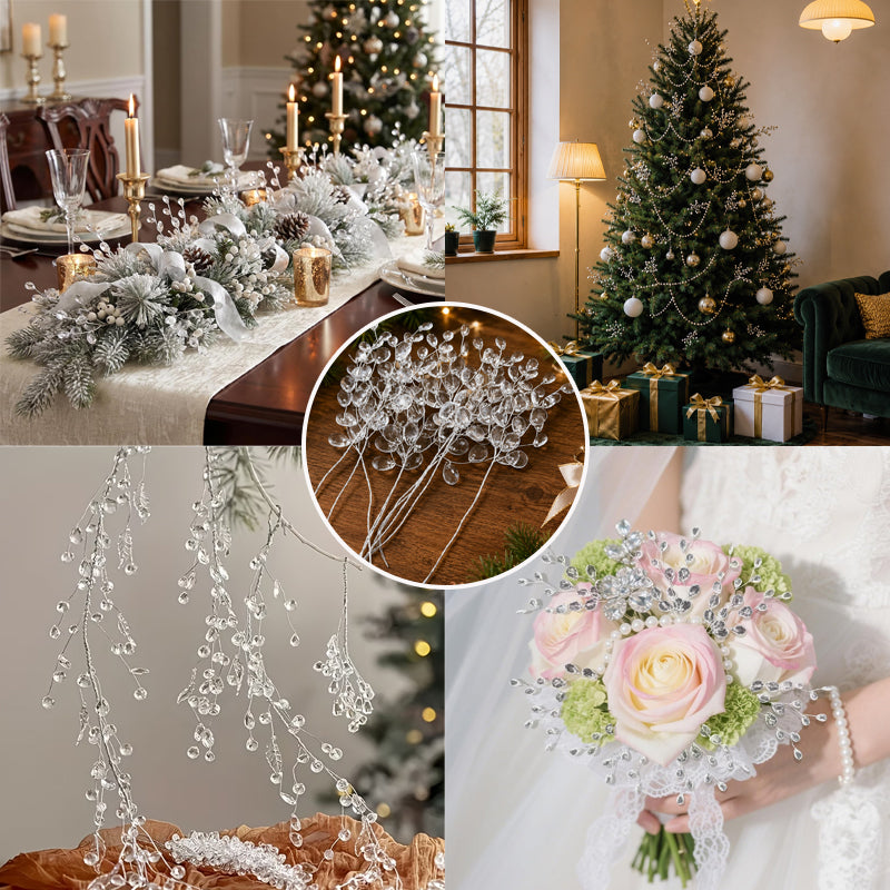 🎄 Transparent Crystal Branch Christmas Tree Ornament