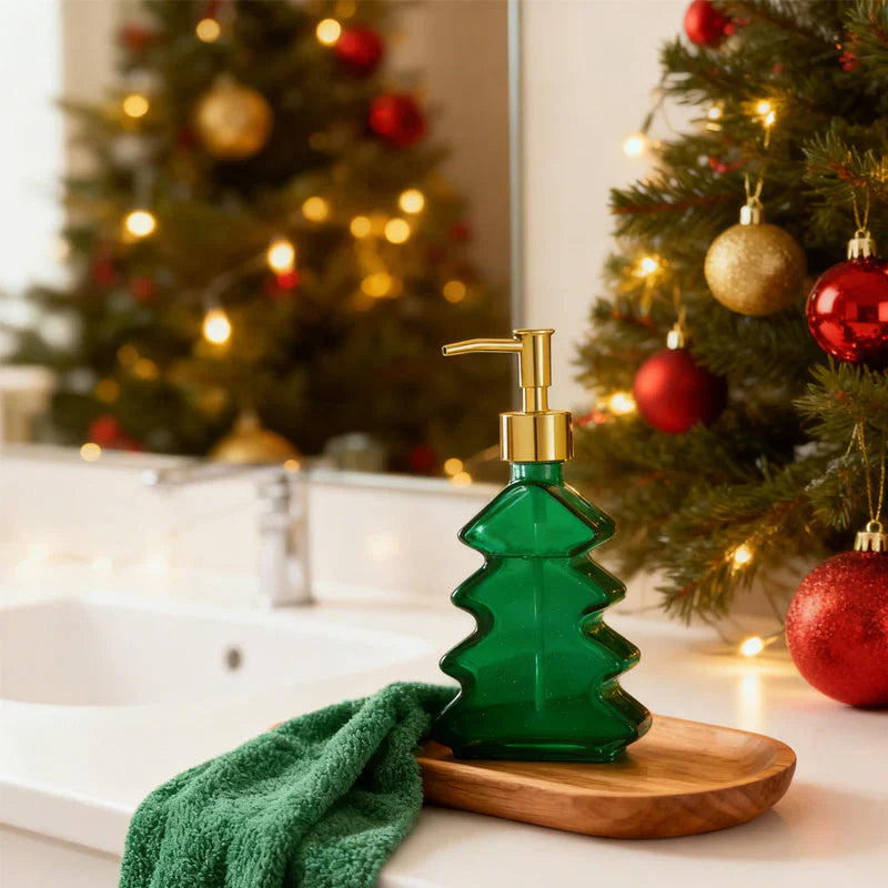 🔥Christmas sale 49% off🎄Christmas Tree Glass Soap Dispenser