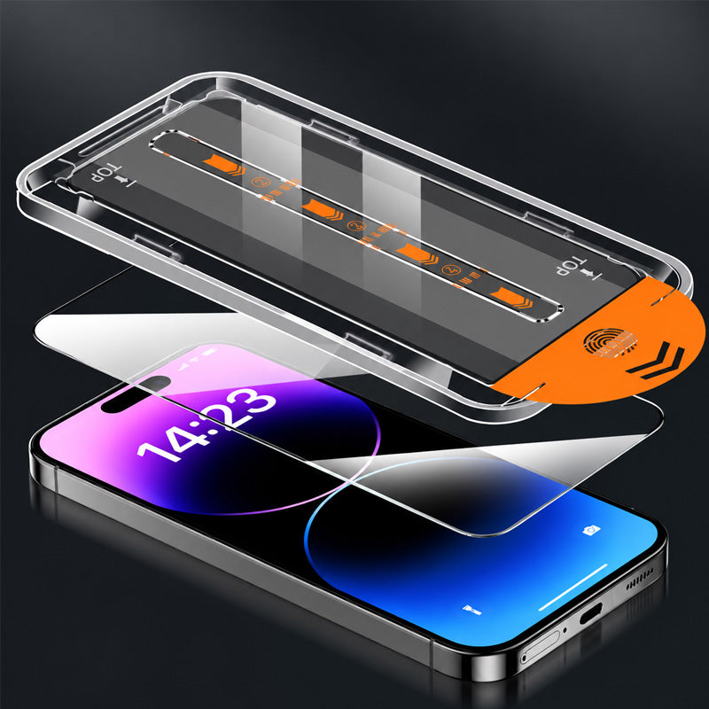Red Shimmer Privacy Tempered Glass Screen Protector for iPhone