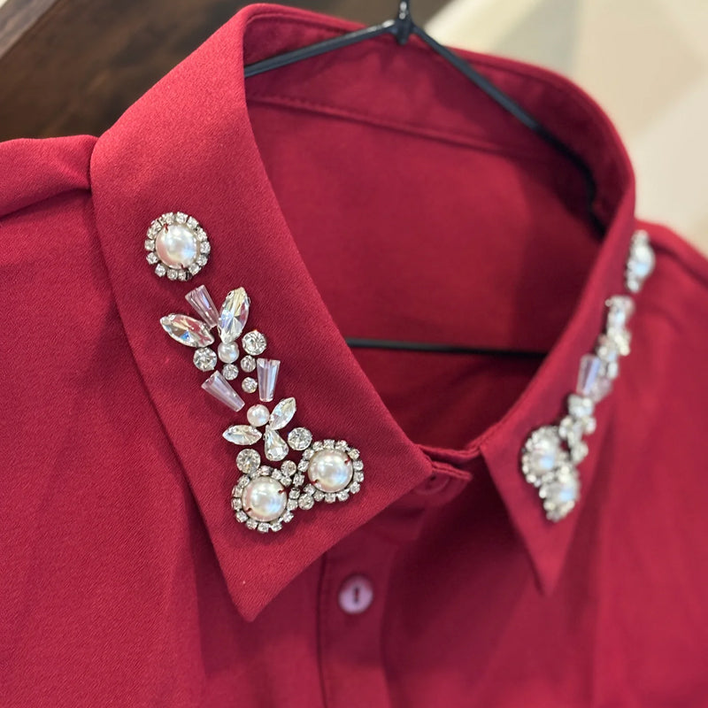 Luxury Rhinestone Detachable Collar