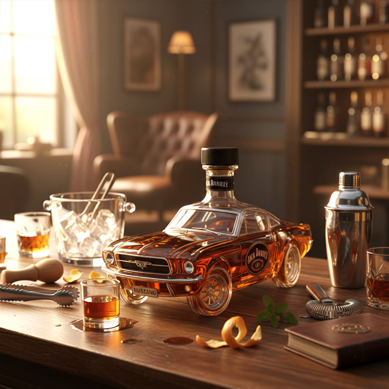 Bronco Whiskey Bottle