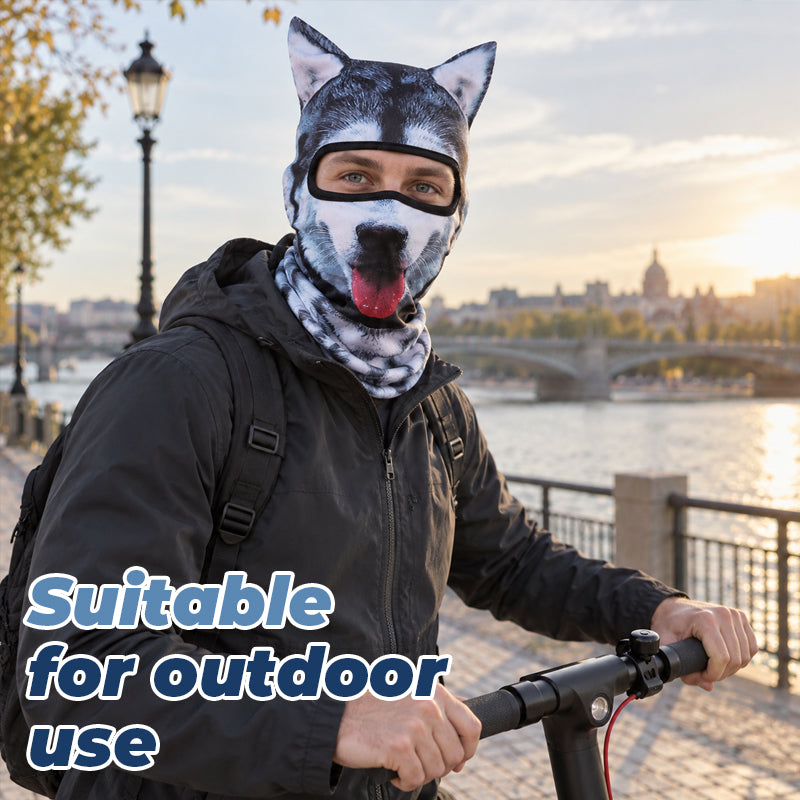 🐾 Playful Animal Print Face Cover