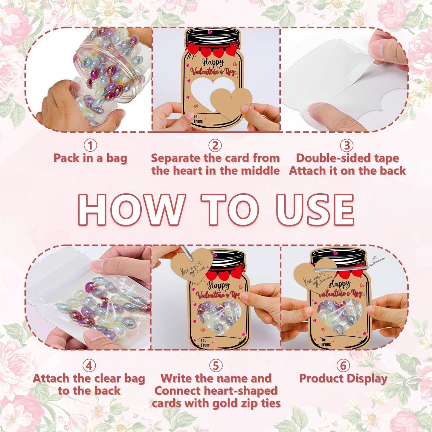 💖 Valentine’s Day Cards for Kids –  Mason Jar Valentine Gift Cards 💖