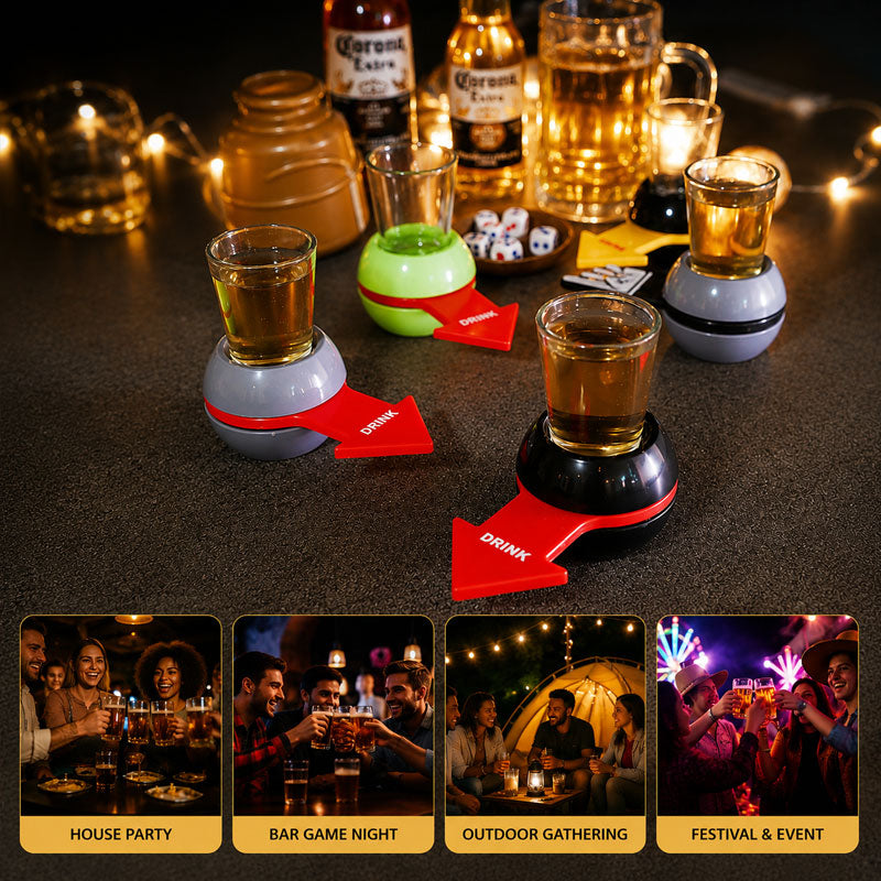 Funny Arrow Pointer Drinking Penalty Spinner for Party Bar Fun 🍻🎯✨