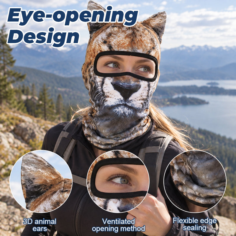 🐾 Playful Animal Print Face Cover