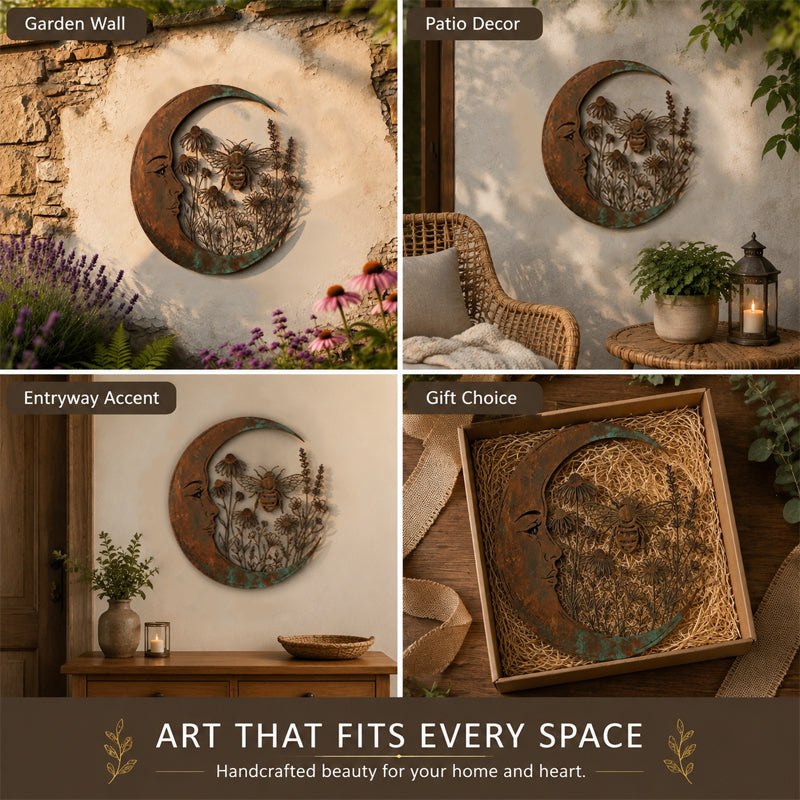 Crescent bee wall decoration ornaments