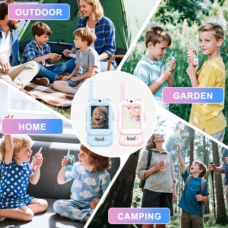 📹 Kids' Video Walkie Talkies – Live Video Chat & 3 Fun Voice Effects