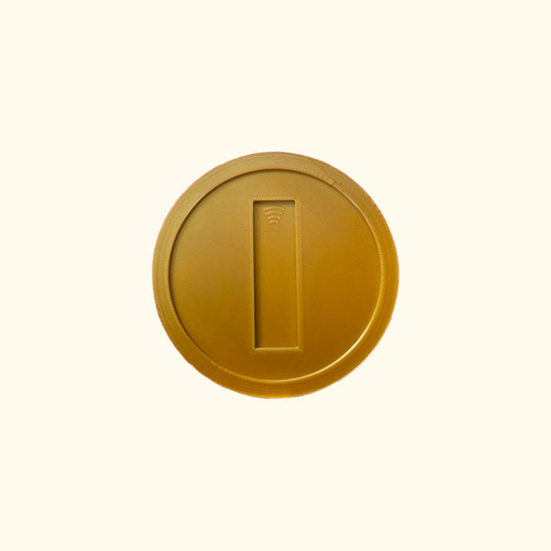 Retro Gold Coin Card Holder