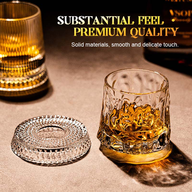 ✨Lyxig Roterande Whiskyglas · Crystal Spin Collection🍸