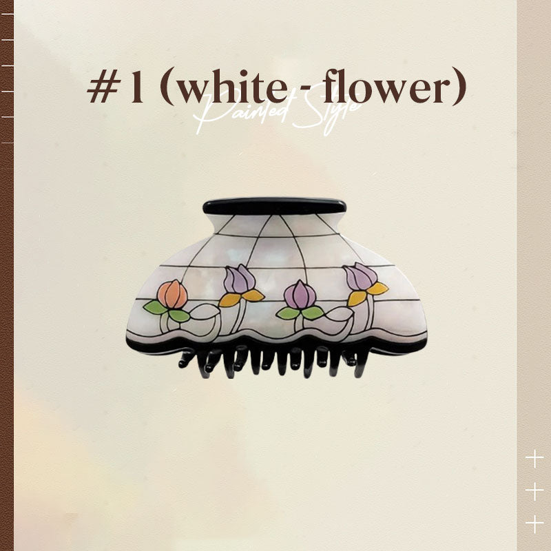 Retro painted style hair clip | New Arrival