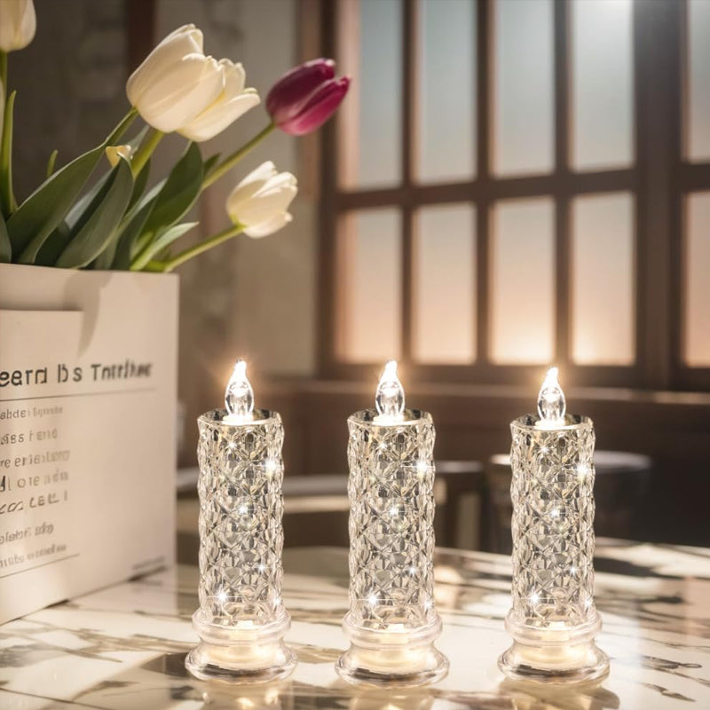 Crystal Rose Candle Light – Romantic Glow Without the Mess