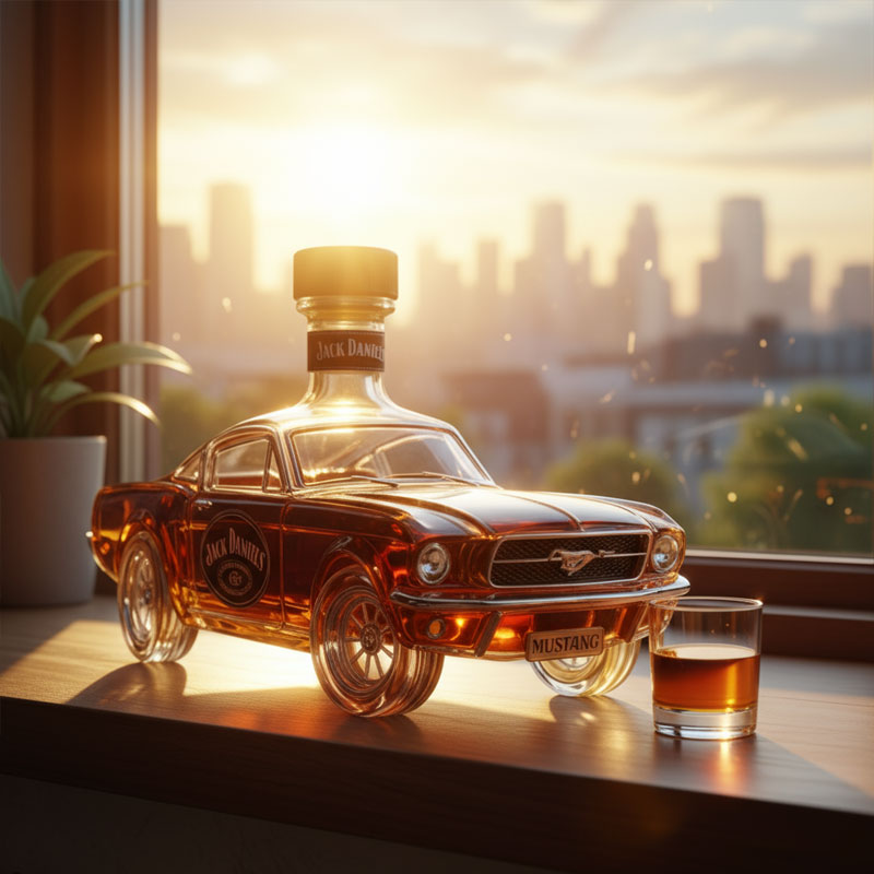 Bronco Whiskey Bottle