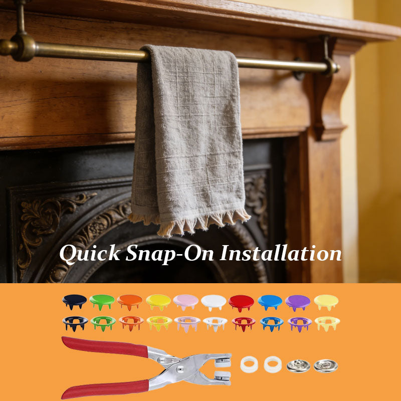 Colored Five-pronged Snap Fasteners
