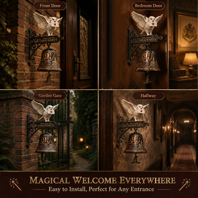 🦉 🔔 Enchanted Owl   Door Bell — Magical   Platform 9¾ Welcome   Chime