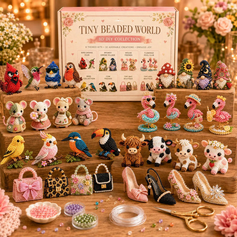 🧵✨Creative Beaded Mini World 3D DIY Kit Collection