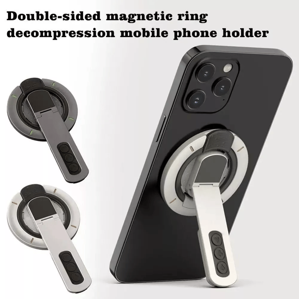 Double-Sided Magnetic Suction Decompression Ring Mobile Phone Bracket