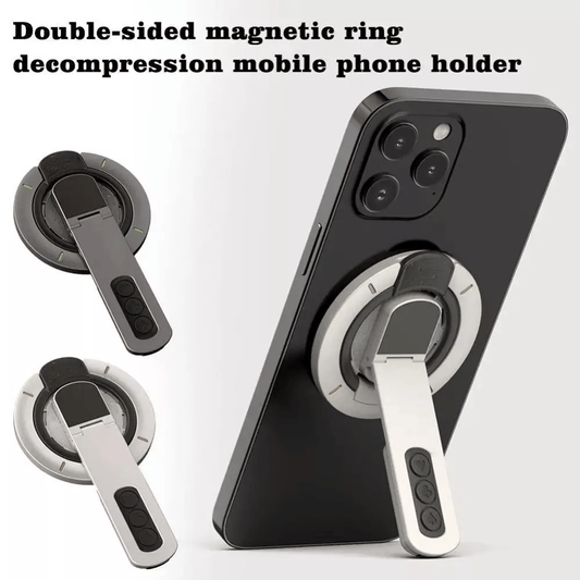 Double-Sided Magnetic Suction Decompression Ring Mobile Phone Bracket