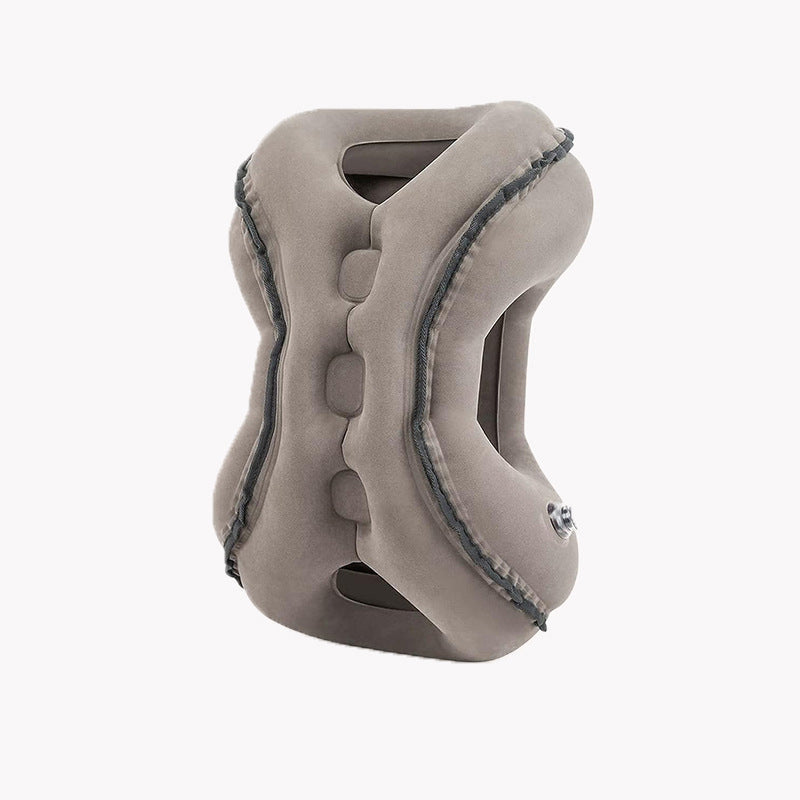 ✈️💤 Portable Inflatable Airplane Sleep Pillow — Forward & Side Rest Support