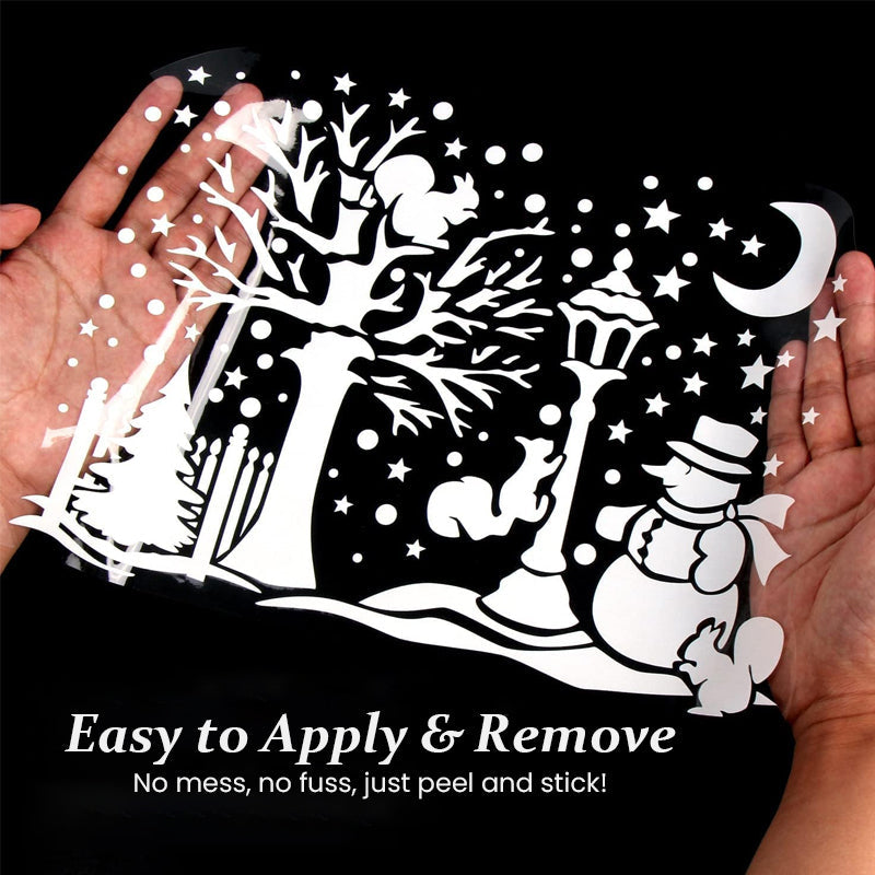 Naklejki świątecznej wioski