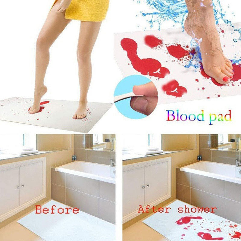 🎁Early Halloween Promotion🎃-Halloween Bloody Color Changing Bath Mat