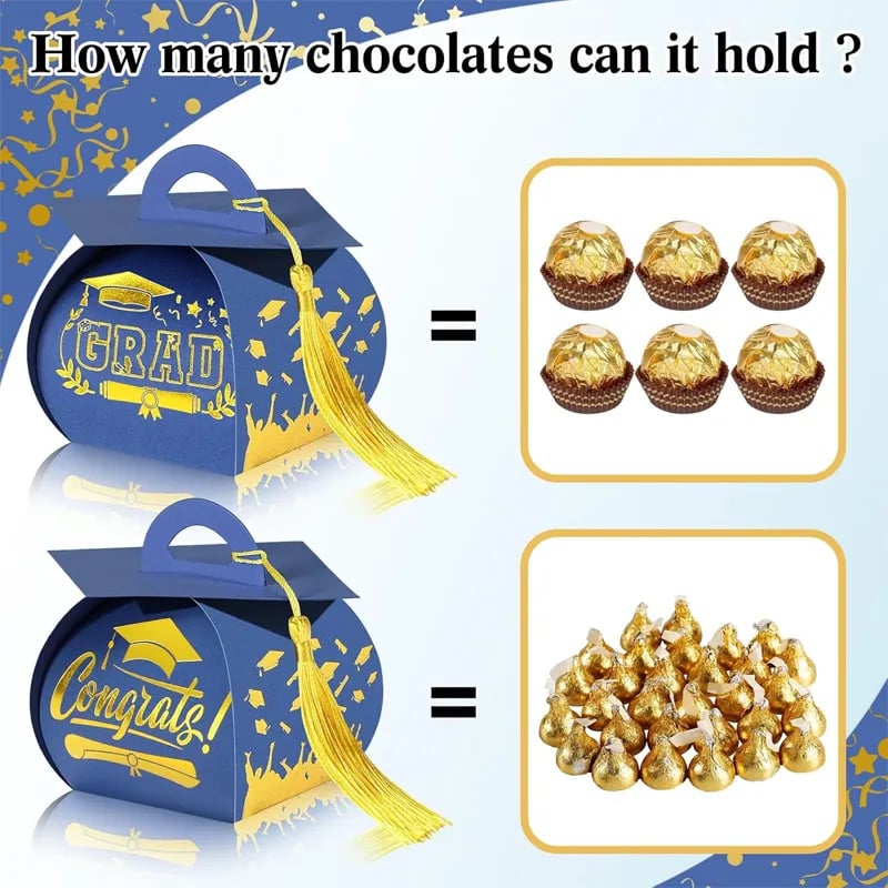 🔥Hot Sale 49% OFF🔥30 Pcs Mini Graduation Cap Candy Cards