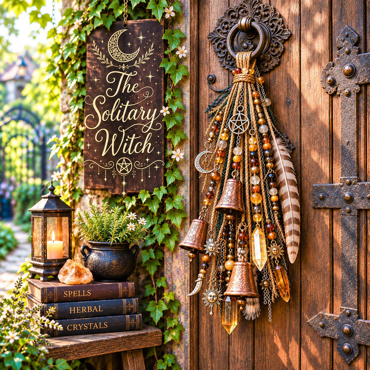 🔮Witch door decoration bell | 🌙Bells, Crystals & Celestial Hanging Decor