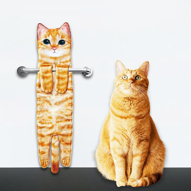 ✨😺Śliczny ręcznik z kotkiem🐾