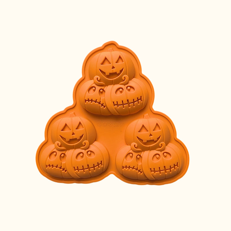 🎃 3-Cavity Halloween Pumpkin Mold
