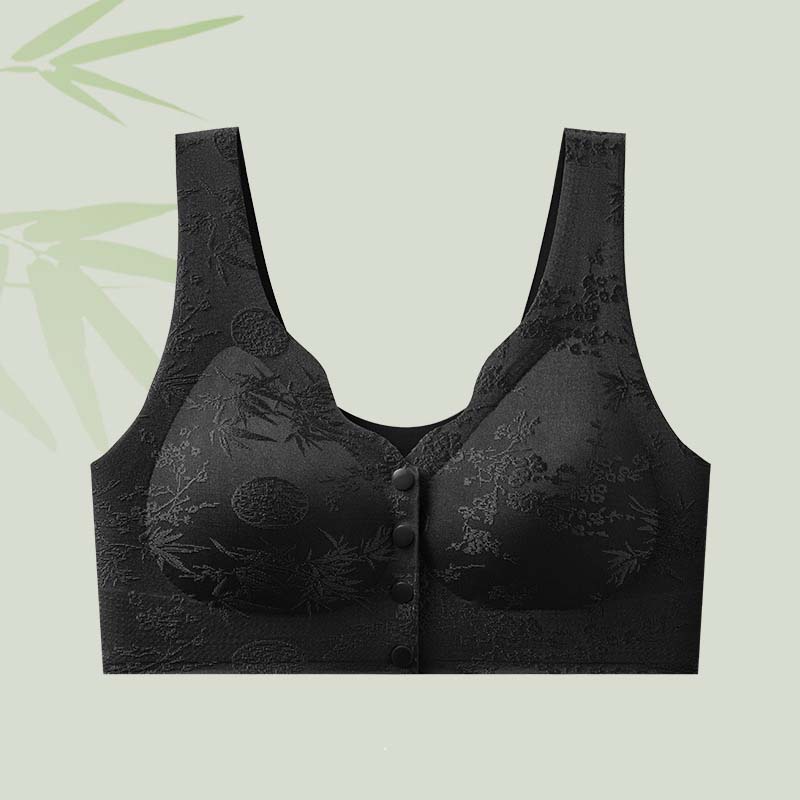 Embossed Jacquard Front-Closure Bra