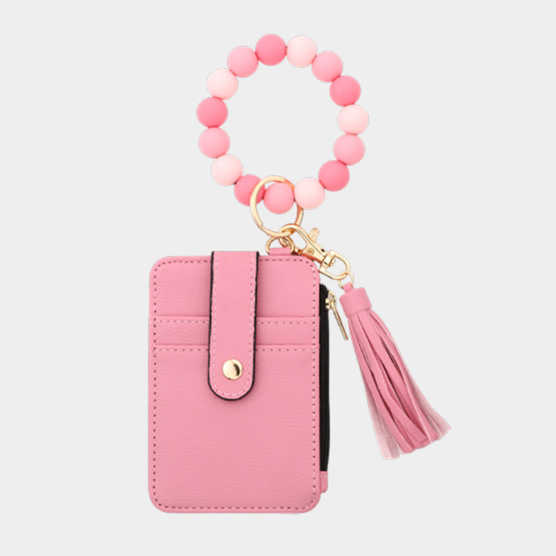 Beaded Leather Wallet
