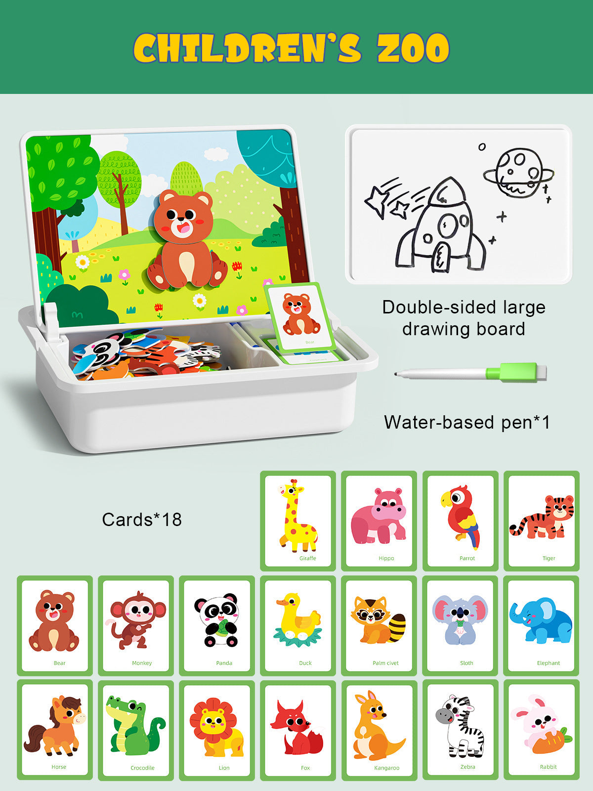 Magnetic Face Puzzles