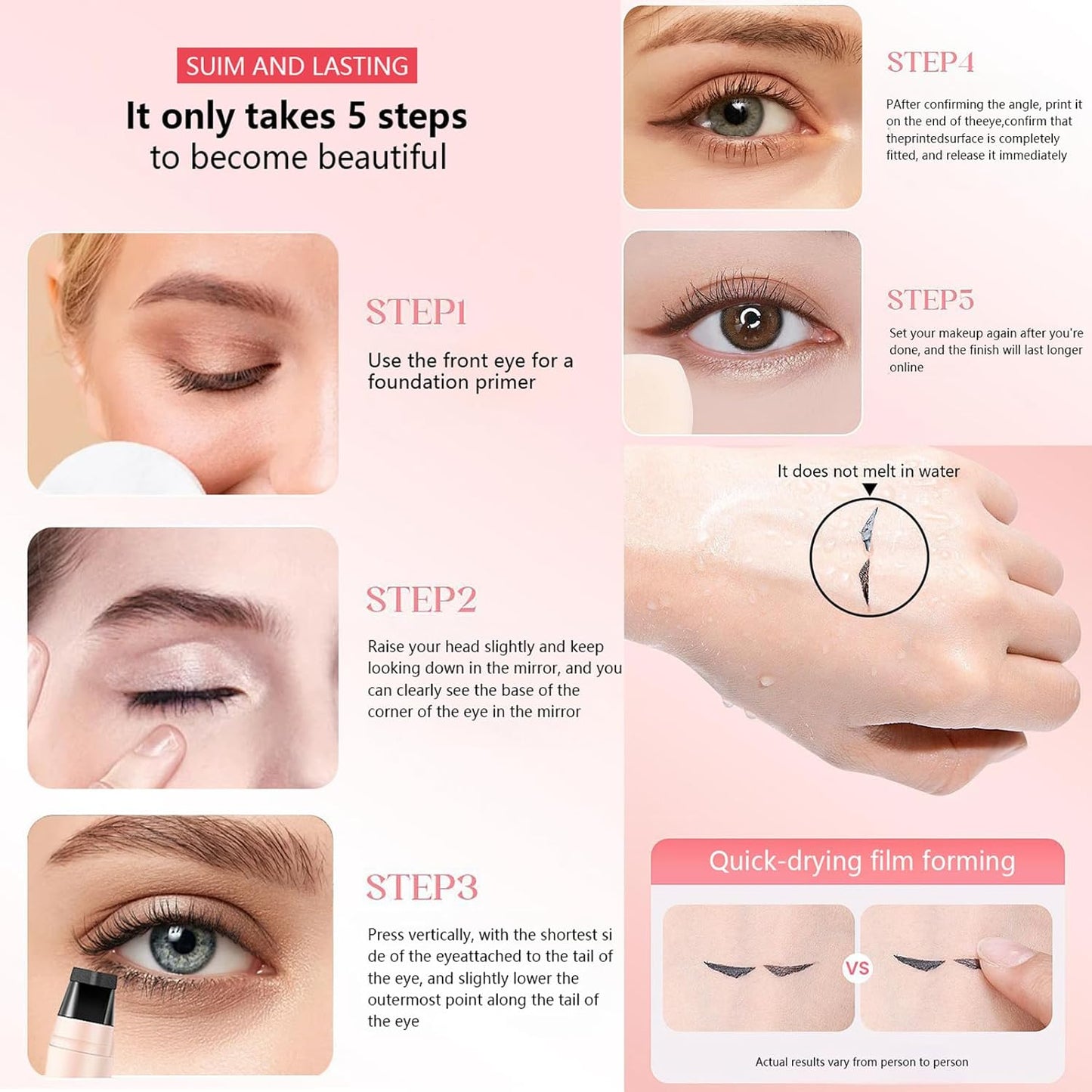 💞LAST DAY-BUY 1 GET 1 FREE💞Rotating Eyeliner Stamp Pen