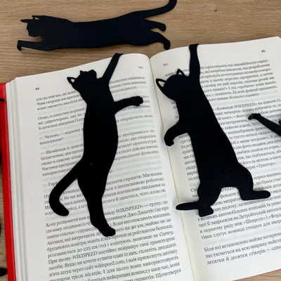 🏆Last Day 49% Off🔥😹5Pcs Metal Cat bookmark