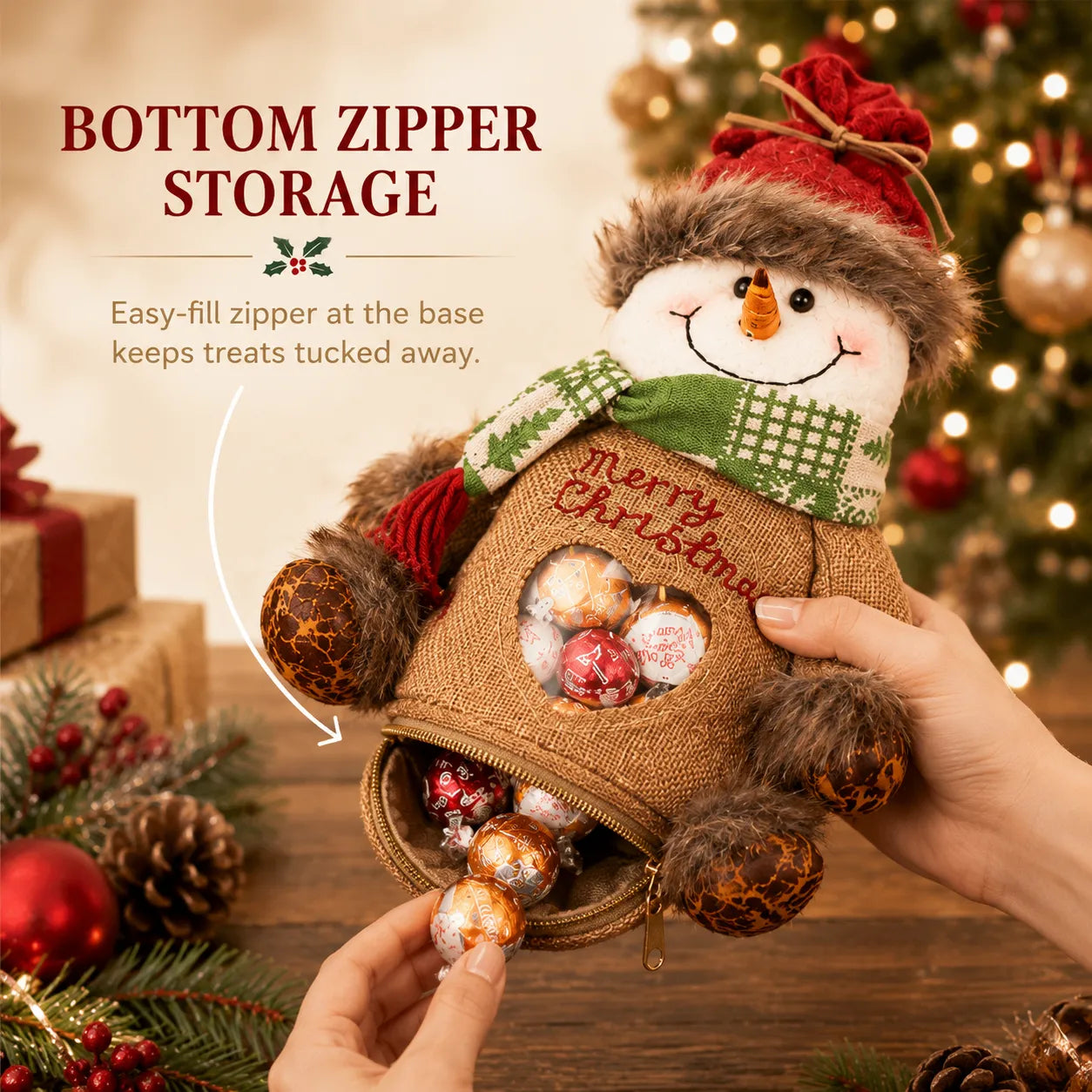 🎉 Last Day Promotion 49% OFF 🎉Christmas Gift Bags Zipper Design