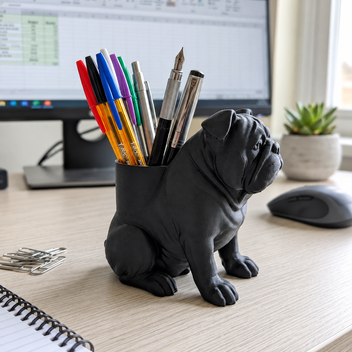 🐶Dog-shaped desk organiser