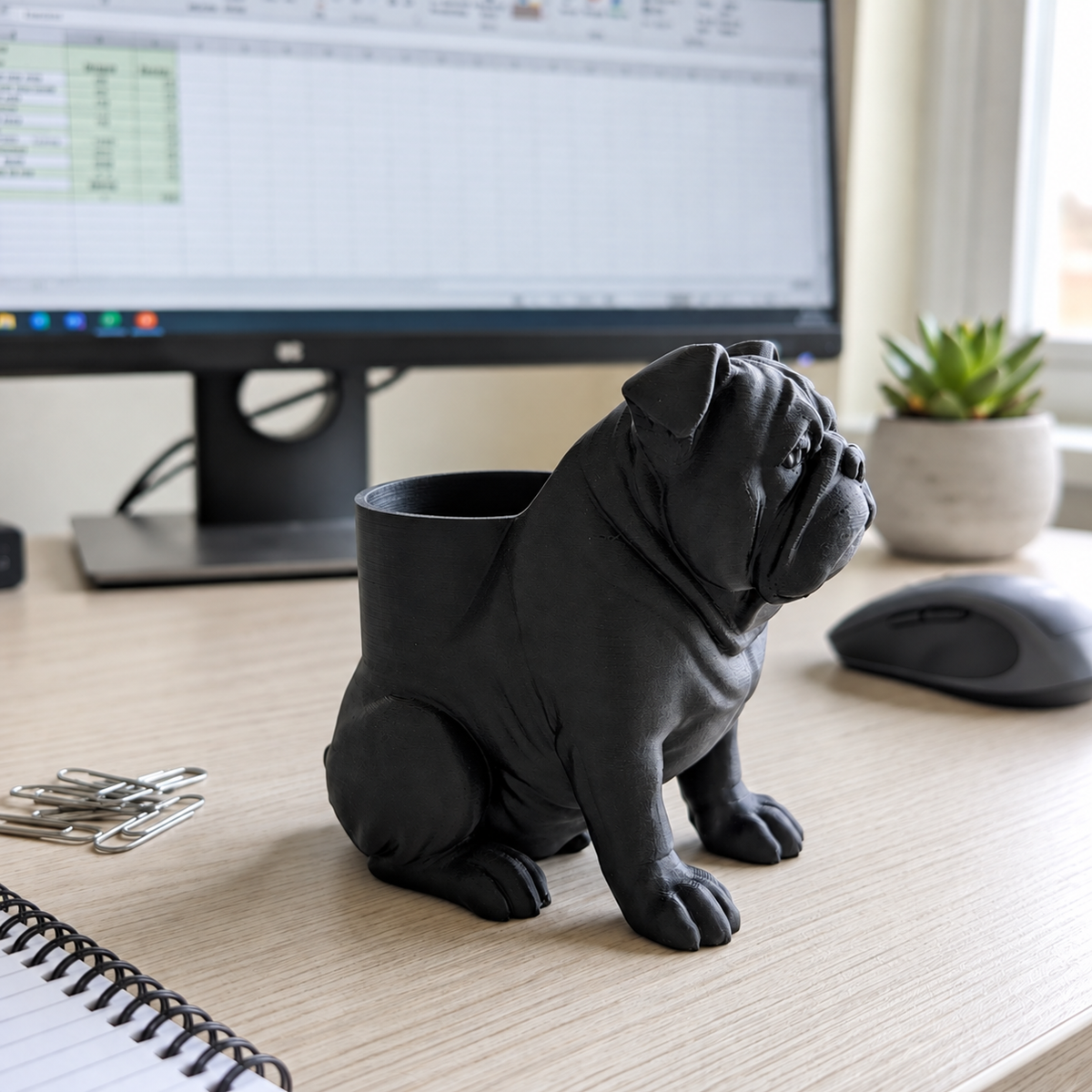 🐶Dog-shaped desk organiser