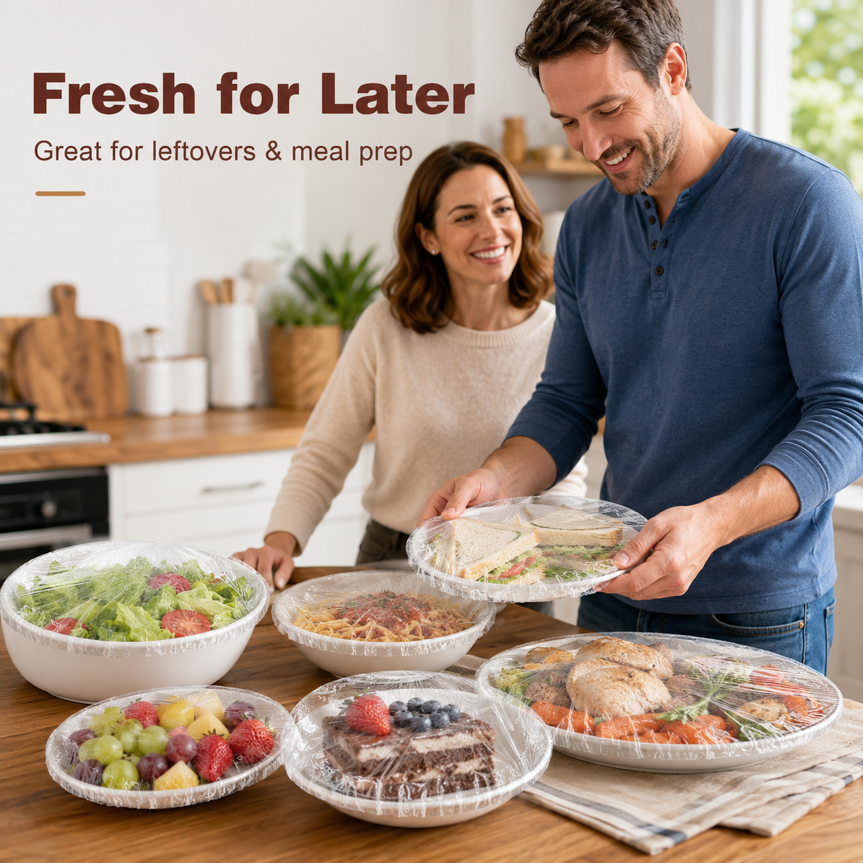 ⌛️ LAST DAY! 🔥 Free Delivery Today Only 🥦 The Laziest (and Best) Way to Keep Food Fresh 👉 No Cling Film Tangles. Just Stretch, Snap & Done! (200-Piece Bulk) 🥗✨