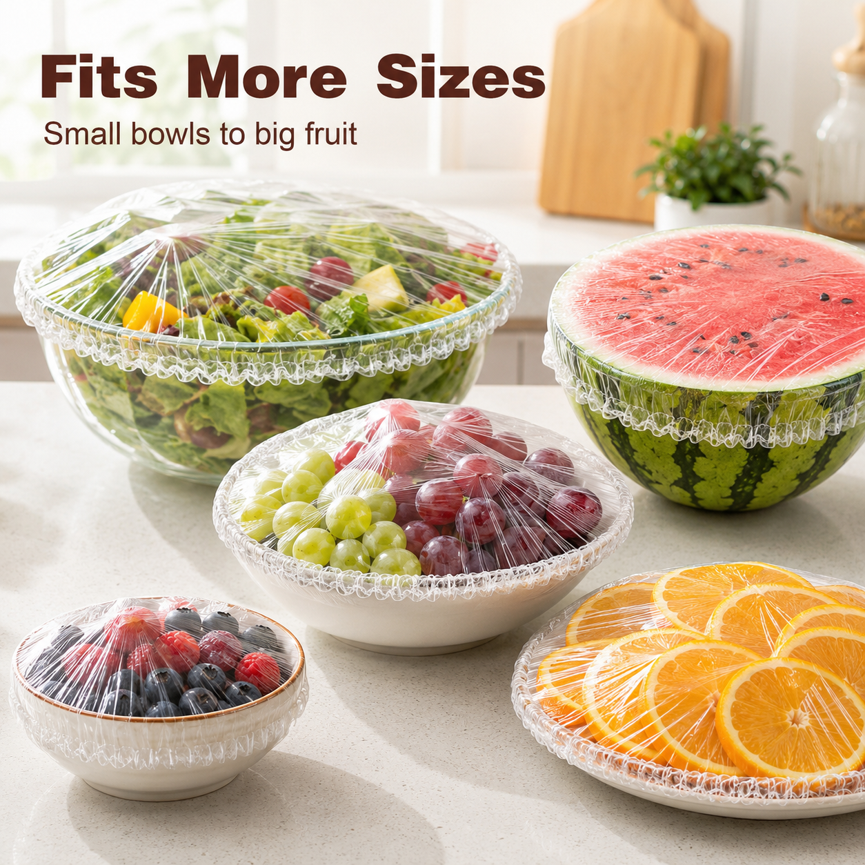 ⌛️ LAST DAY! 🔥 Free Delivery Today Only 🥦 The Laziest (and Best) Way to Keep Food Fresh 👉 No Cling Film Tangles. Just Stretch, Snap & Done! (200-Piece Bulk) 🥗✨