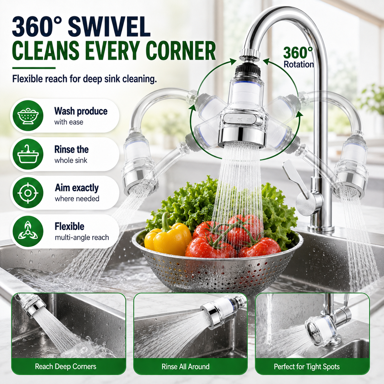 🚰 Save 50%! 💧 360° Faucet Filter – 6‑layer, 3 modes & splash‑free ✨