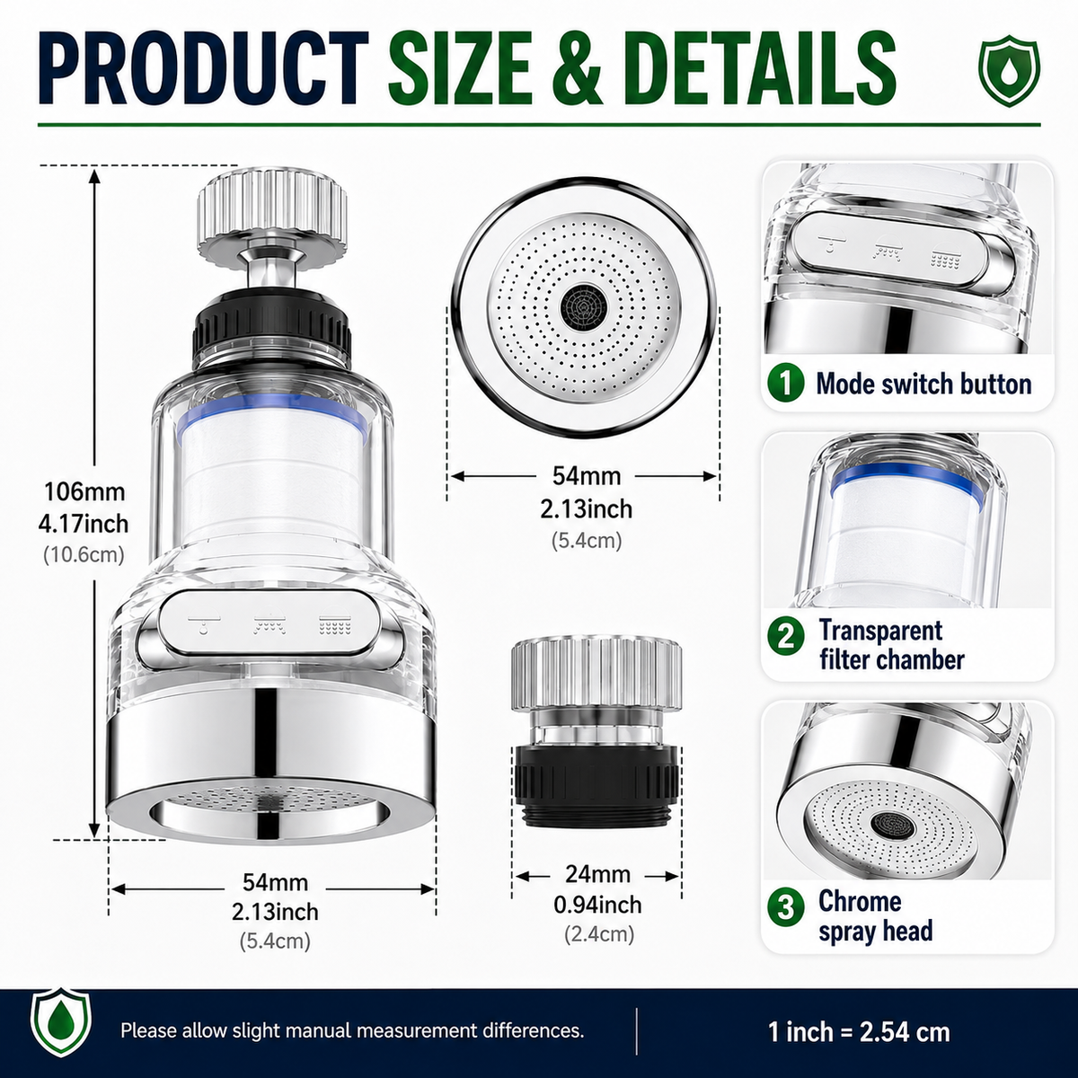 🚰 Save 50%! 💧 360° Faucet Filter – 6‑layer, 3 modes & splash‑free ✨