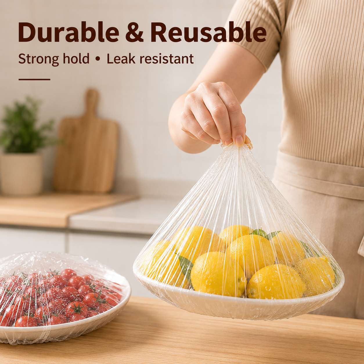 ⌛️ LAST DAY! 🔥 Free Delivery Today Only 🥦 The Laziest (and Best) Way to Keep Food Fresh 👉 No Cling Film Tangles. Just Stretch, Snap & Done! (200-Piece Bulk) 🥗✨