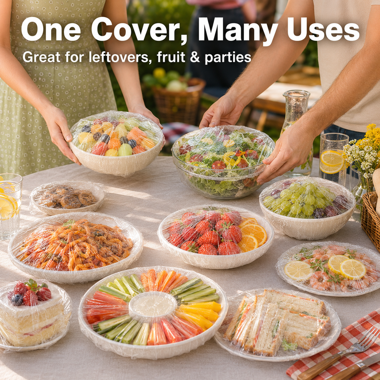 ⌛️ LAST DAY! 🔥 Free Delivery Today Only 🥦 The Laziest (and Best) Way to Keep Food Fresh 👉 No Cling Film Tangles. Just Stretch, Snap & Done! (200-Piece Bulk) 🥗✨