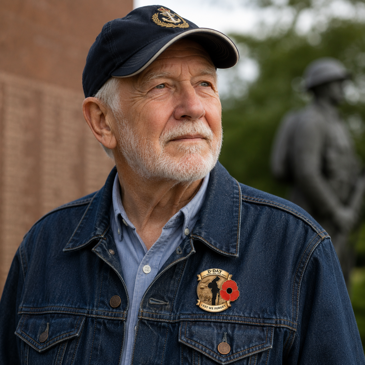 Honor Their Sacrifice 🌹 80th Anniversary Commemorative Brooch