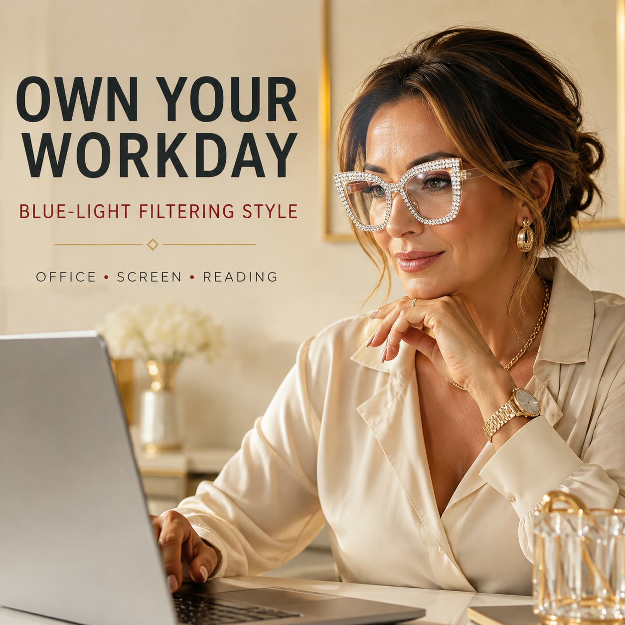 Cat Eye Anti-Blue Light Reading Glasses