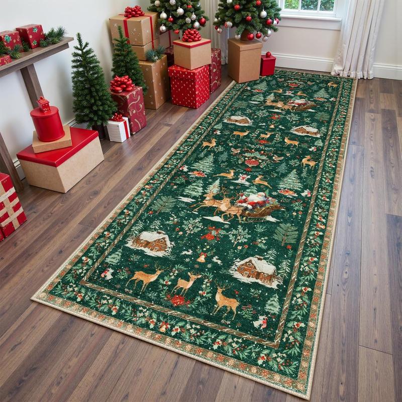 🦌Christmas Deer Santa Rug