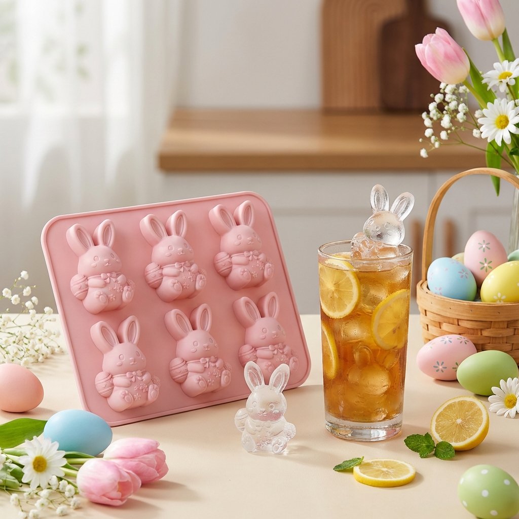 6-Cavity 3D Ice Cube & Dessert Mold