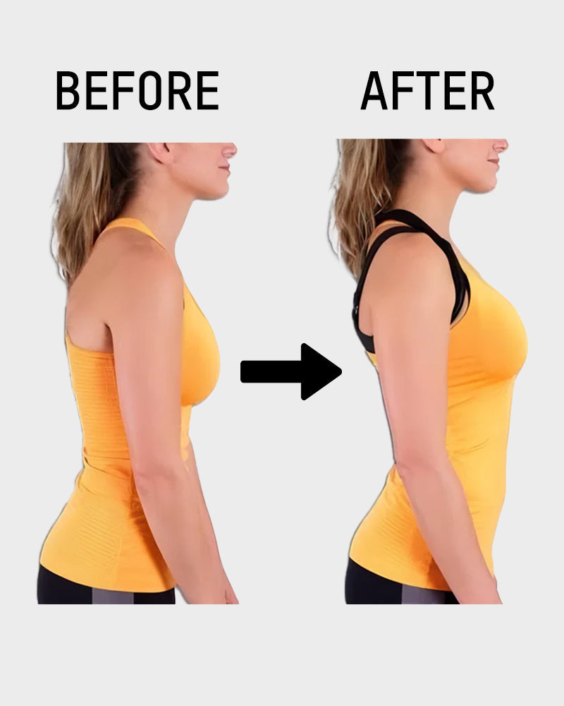 Wireless Support Bra with Front Closure and Crossed Straps at the Back