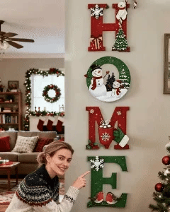 Heritage Holiday HOME Sign