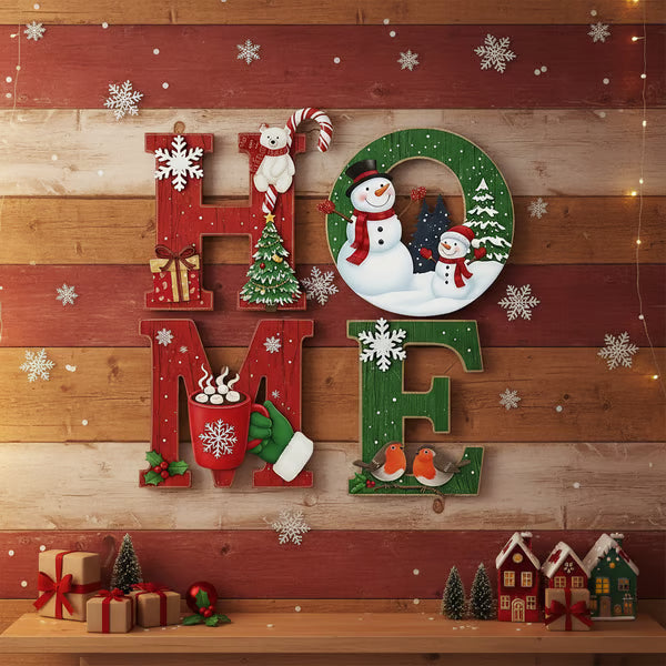 Heritage Holiday HOME Sign