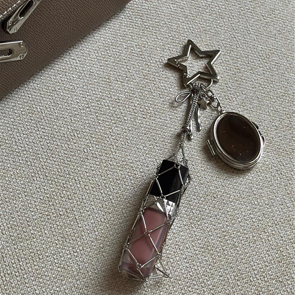 💄Chic Lip Gloss Holder with Mirror